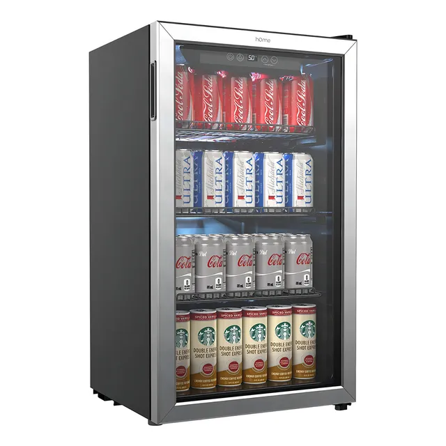 Refrigerador frigobar Home Beverage refrigerator color negro con capacidad de 91L
