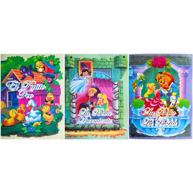 Pack 3 Cuentos Clásicos Para Niños A Full Color