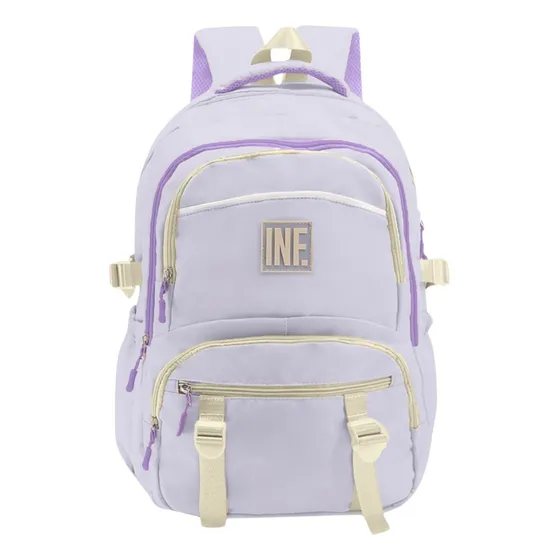 Mochila Influencer 18 Institute Q Color Lila Diseño De La Tela Liso