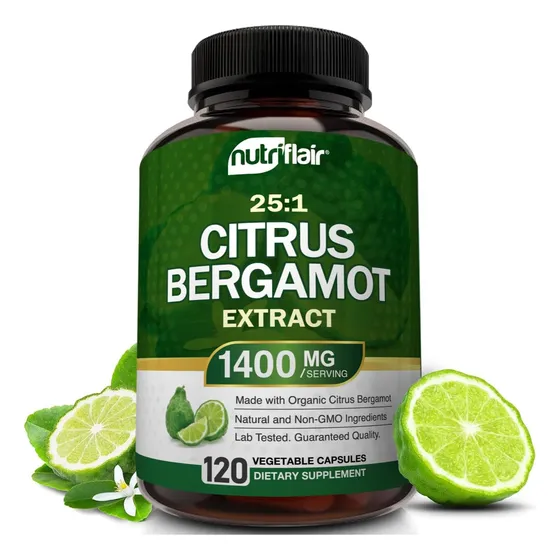 Suplemento Bergamota Cítrica Orgánica De 1400 Mg Nutriflair