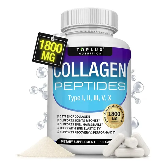 Suplemento Toplux Multi Collagen Peptides 1800 Mg 90 Cápsula | Cuotas sin interés