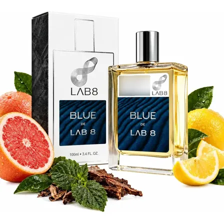 Perfume Blue De Lab 8 100ml Verão Aromático Amadeirado