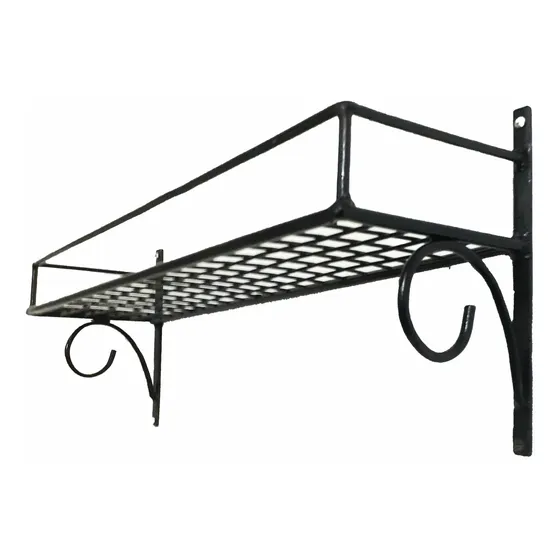 Repisa Estante Macetero De Hierro Modelo Rulos 60 Cm