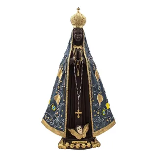 Imagem Nossa Senhora Aparecida Resina 35 Cm Imagem Nossa Senhora Aparecida Resina 35 Cm