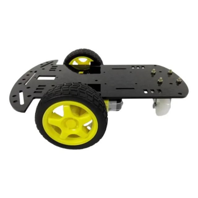 Kit Chasis 2 Motores +rueda Loca Para Proyecto Carro Arduino