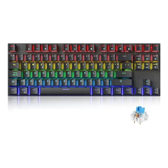 Teclado Mecánico Oficina 80% Español 88 Teclas 3pin Hotswap