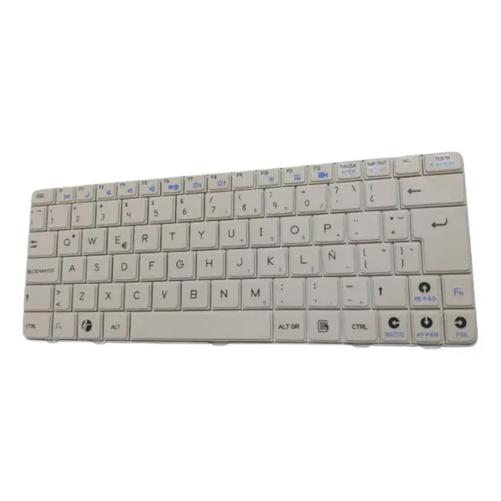 Teclado Universal Compatible Con Canaima Letra Azul.