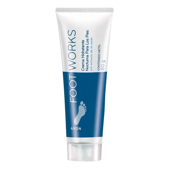 Avon Foot Works Crema Hidratante Nocturna Para Pies 80grs