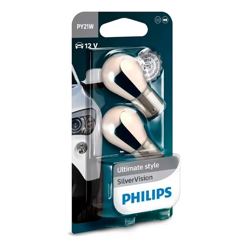 Pack 2 Ampolletas Visión Py21w De 12v Y 21w Philips