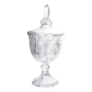 Potiche Baleiro Decorativo De Vidro Bianca 24,5 Cm Hauskraft Potiche Baleiro Decorativo De Vidro Bianca 24,5 Cm Hauskraft