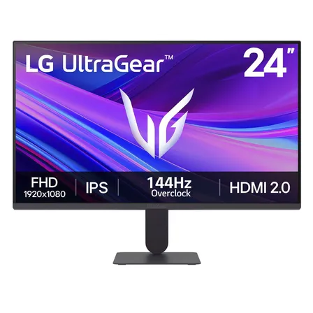 Monitor Gamer 24 Pulgadas LG Ultragear Pantalla Full Hd Ips Overclock De 144 HzCompatible Con Nvidia G-sync 99%Tiempo De Respuesta 1ms Negro