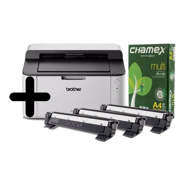 Impresora Láser Brother Hl-1200 Usb + 2 Toner Extra + Resma