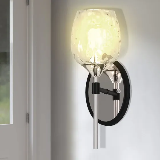 Hooseng Aplique Pared Luz Moderna Para Montar Pantalla Agua