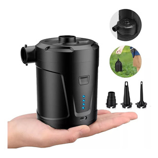 Bomba De Ar Portátil Recarregável Usb Com Inflador Elétrico Bomba De Ar Portátil Recarregável Usb Com Inflador Elétrico