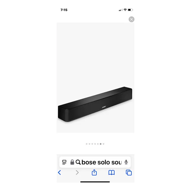 Barra De Sonido Bose Solo Soundbar Series Ii Color Negro Negro