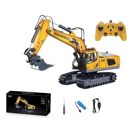 Excavadora De Juguete A Control Remoto 11ch Escala 1:20