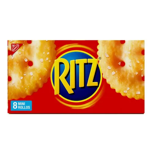 Galleta Ritz Con 8 Mini Rollos. 308g