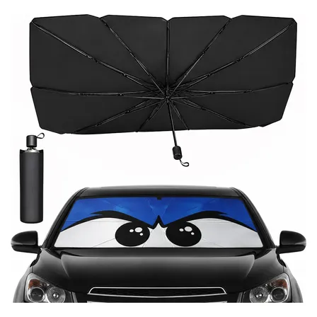 Quebra Sol Para Brisa Carro Protetor Solar Chuva(olho Preto)