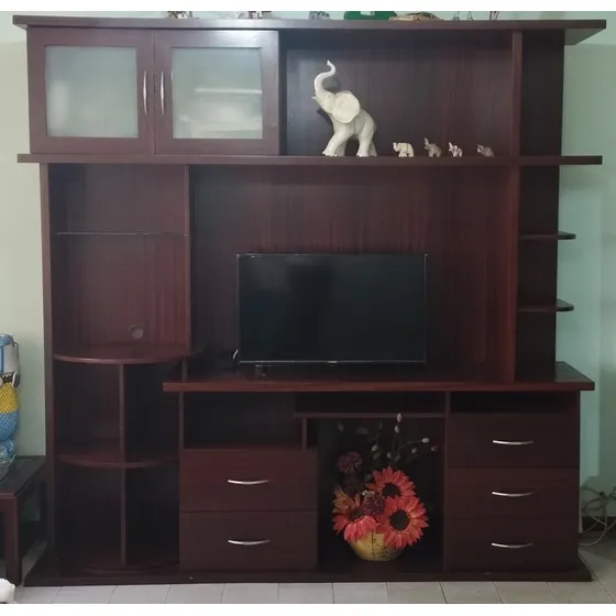 Mueble Centro De Entretenimiento Para Tv Con Gavetas