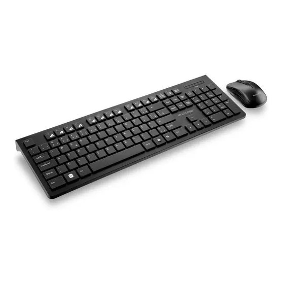 Kit Teclado Mouse Multilaser Multimídia Sem Fio Wireless Usb