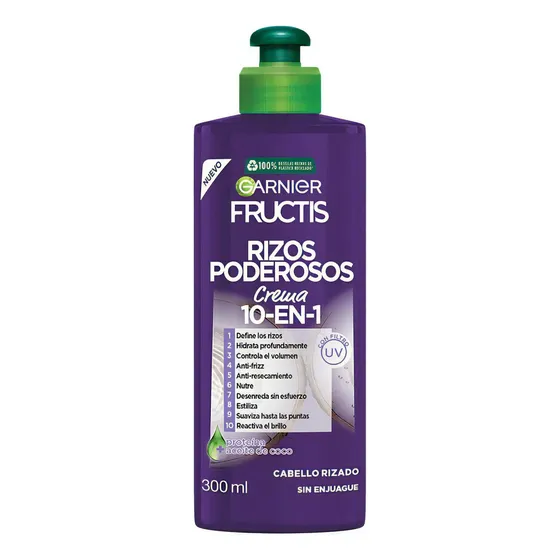 Crema Para Peinar Garnier Fructis Rizos Poderosos 300ml