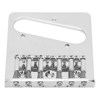 Cauda RĂgida Saddle Bridge Metal Silver De 6 Cordas Fixa Cauda RĂgida Saddle Bridge Metal Silver De 6 Cordas Fixa
