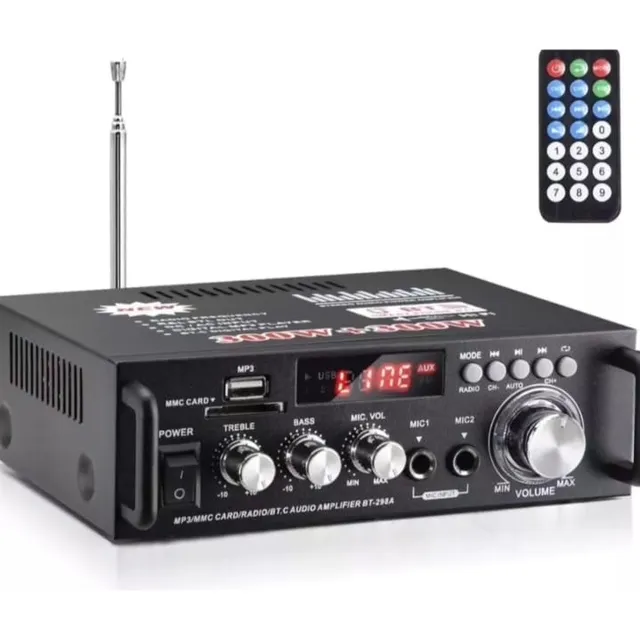 Mini Planta Amplificada 300w+300w Con Bluetooth/wifi