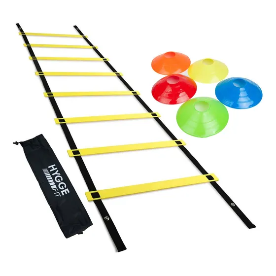 Promo Kit Entrenamiento Escalera Coordina + 10 Conos + Bolso