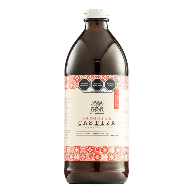 Sangrita Artesanal Castiza, Tequila, Mezcal 500 Ml