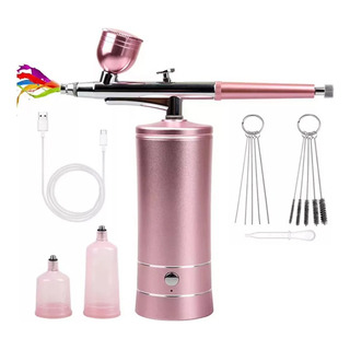 Kit Compresor Aerógrafo Portatil Recargable Para Maquillaje Kit Compresor Aerógrafo Portatil Recargable Para Maquillaje
