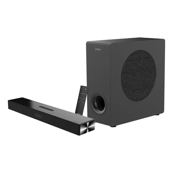 Barra De Sonido Para Computo Y Tv Dynamic Thin Bs600 Color Negro Frecuencia 180Hz - 18kHz