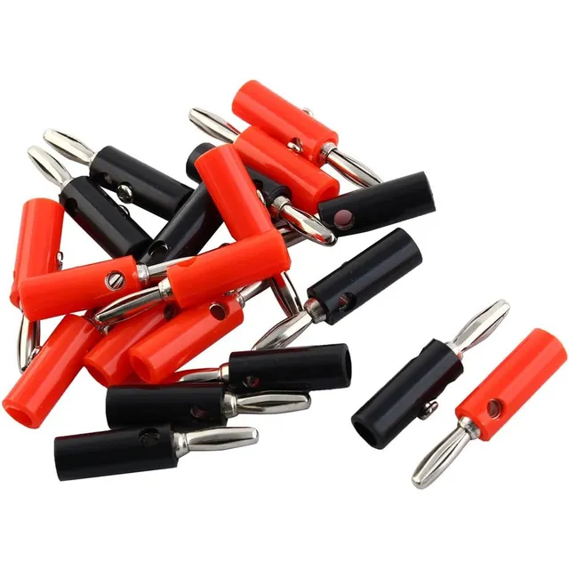 Banana Plugs 20u Conectores Altavoz Plata