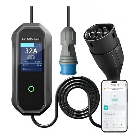 Carregador Carro Elétrico Portátil App 7kw 32a Bivolt Tipo2