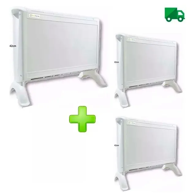 Combo 3 Calefactor Exahome Estufa Electrica 3 Potencias