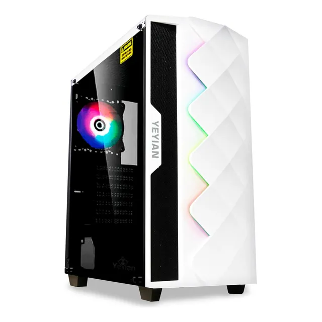 Gabinete Yeyian Abyss 2500, Midi-tower, Atx/micro-atx/mini-itx, Usb 3.0, Sin Fuente, 3 Ventiladores Instalados, Blanco