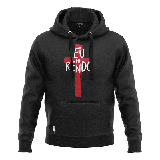 Blusa Moletom De Frio - Eu Me Rendo Cruz Jesus Cristã