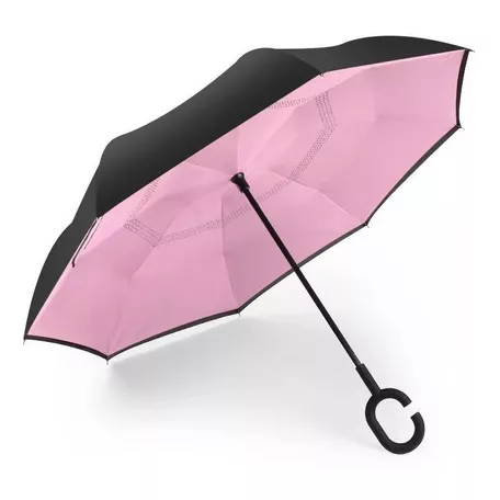 Paraguas Invertido Reversible Doble Capa Impermeable Importa