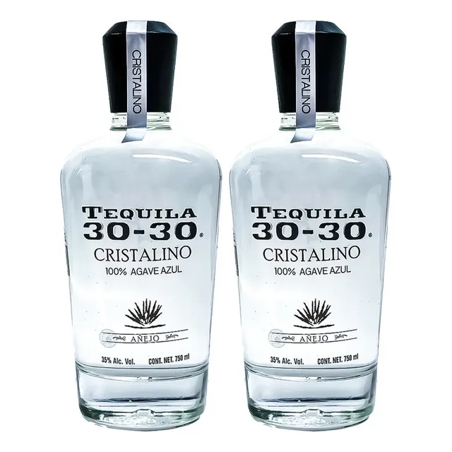 Duo Pack Tequila 30-30 Añejo Cristalino 750ml
