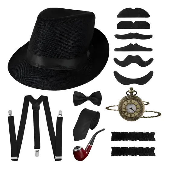 Juego De Accesorios Disfraz Gatsby Vintage 1920s Para Hombre