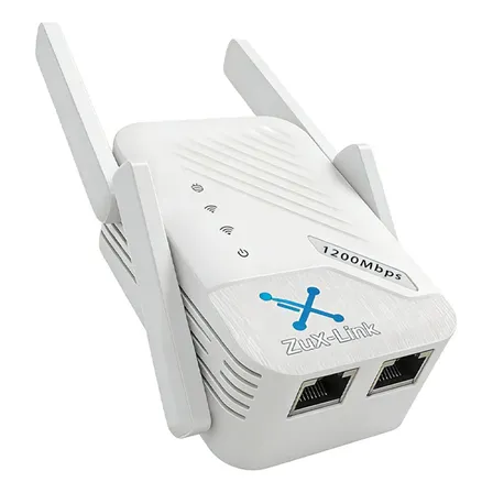 Repetidor Dual Band Zux-link 1200mbps 4 Antenas Extensor