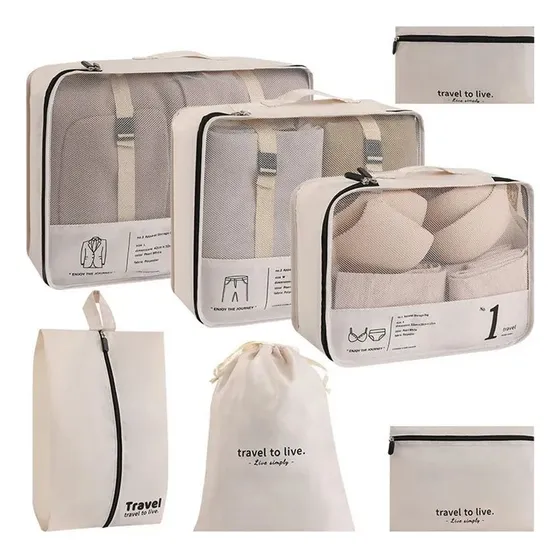 Set Organizador De Ropa Valija Sas Travel 7 Piezas Bolsas