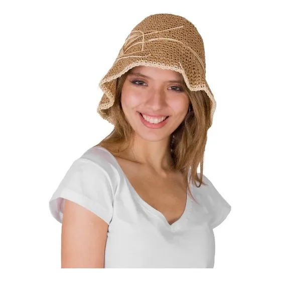Piluso De Rafia Cordón Urbana Playa Verano Moda Old Money Mk