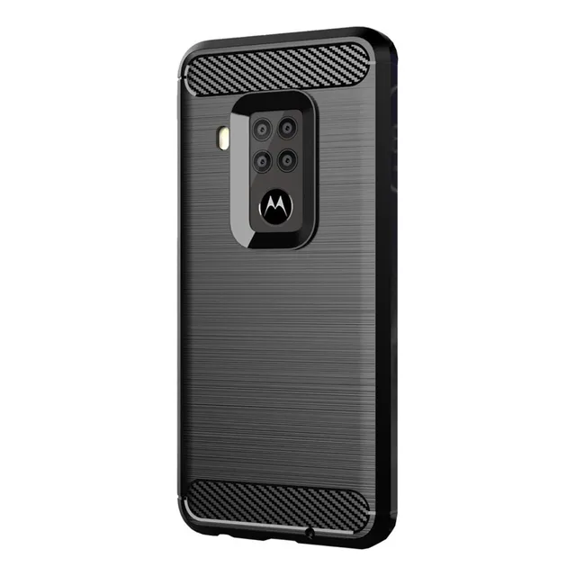 Protector Carbono Moto G7 G6 G5 G4 Z4 Z3 Z2 Z One Vision X4 E4 E5 C Plus Play Droid Force Power Case Funda G8 Motorola