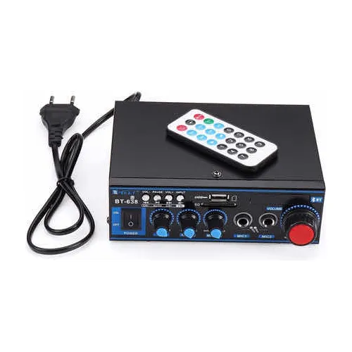 Mini Amplificador Bt-638 Bluetooth Digital Hifi 2ch