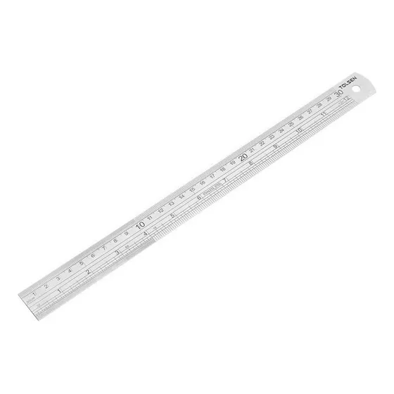 Regla Pie Metalico 30 Cm Acero Inoxidable Tolsen 35026