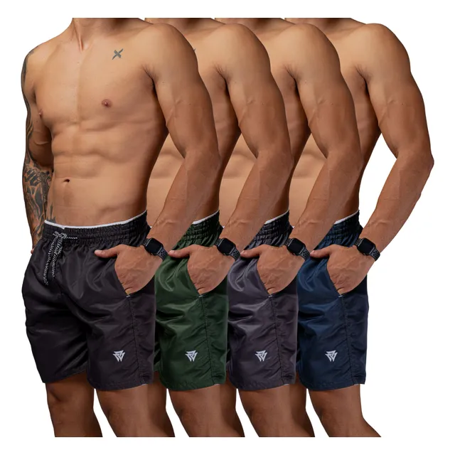 Kit 4 Short Praia Masculino Bermuda Tactel Academia Corrida Kit 4 Short Praia Masculino Bermuda Tactel Academia Corrida