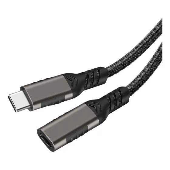 Cabo Extensor Macho Fêmea Usb-c 3.2 Carregamento Video 4k 1m