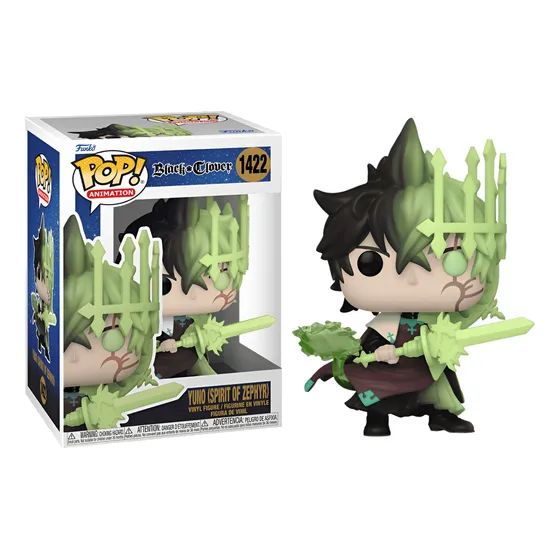 Funko Pop Yuno Spirit Of Zephyr #1422 Black Clover Anime Color Yuno Spirit Of Zephyr #1422 /Spiritual Immersion
