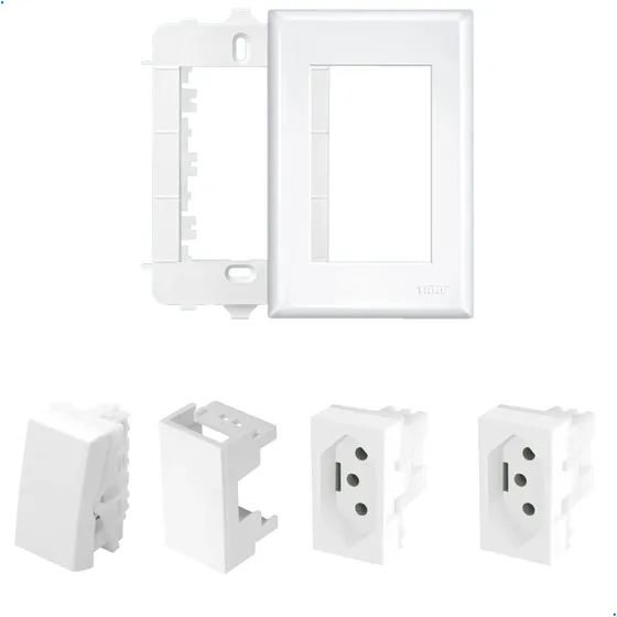 61un Módulo Tomada Interruptor Placa 4x2 Evidence Fame K182