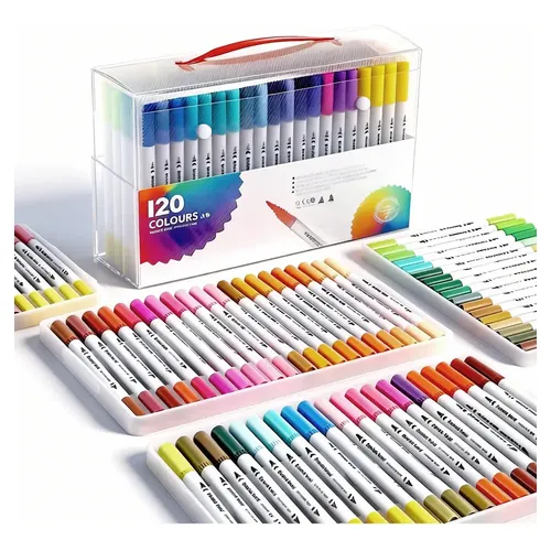 Marcadores De Ilustração Em Aquarela Kingart 405-36 36 Cores